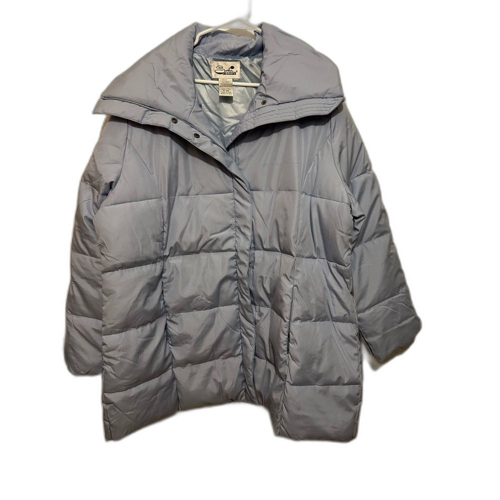 Serhn Sport Puffer coat size 2x light blue